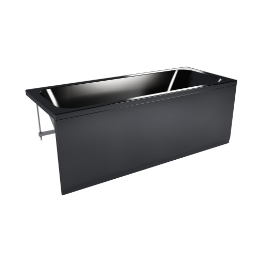 Экран фронтальный для ванны Метакам Strict Black 150 см